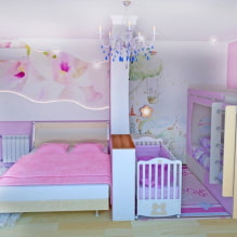 Ideas and tips for decorating a bedroom and a nursery in one room-5