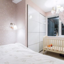 Ideen und Tipps für die Dekoration eines Schlafzimmers und eines Kinderzimmers in einem Raum-7