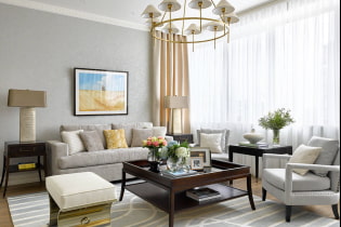 How to decorate a neoclassical living room interior?