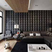 Modern photo wallpaper in the interior of the living room-8