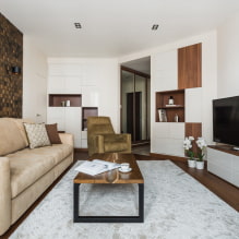 Fényképek áttekintése a legjobb nappali kialakítási ötletekről 18 m² m-8