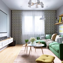 Како створити стилски дизајн дневне собе у Хрушчову? -5