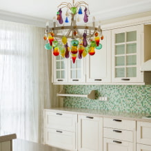 Features of choosing a chandelier for the kitchen (50 photos) -4