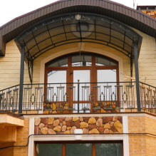 Balkon in einem Privathaus: Aussicht, Dekoration und Design (50 Fotos) -0