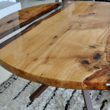 Epoxy resin table: types, MK for production with video (50 photos) -2