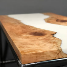 Epoxy resin table: types, MK for production with video (50 photos) -5