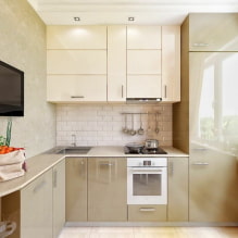 Wie erstelle ich ein harmonisches Küchendesign von 6 m²? (66 Fotos) -7