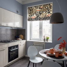 Wie schafft man ein harmonisches Design einer kleinen Küche von 8 m²? -1
