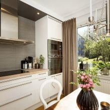 How to create a harmonious design of a small kitchen 8 sq m? -2