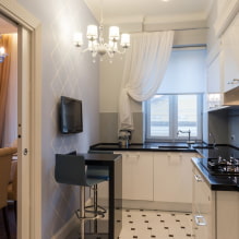 Wie schafft man ein harmonisches Design einer kleinen Küche von 8 m²? -3