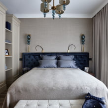 All about the use of gray in the interior of bedroom-7