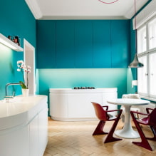 Turquoise kitchen: 60+ photos in the interior, design ideas-1
