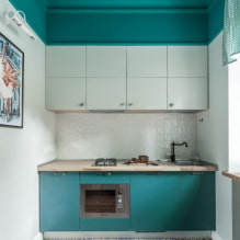 Turquoise kitchen: 60+ photos in the interior, design ideas-5