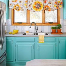 Turquoise kitchen: 60+ photos in the interior, design ideas-6