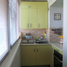 ห้องครัวบนระเบียง: ตัวอย่างการออกแบบและ 36 รูป-7
