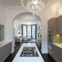 Arch a konyhába: példa a tervezésre és 50 fotó a belső térben-4