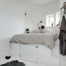 Dobogós ágy: a legjobb megoldások áttekintése, 45 fotó a belső térben-1