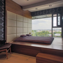 Dobogós ágy: a legjobb megoldások áttekintése, 45 fotó a belső térben-3