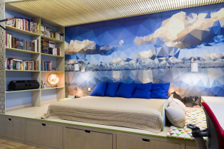 Dobogós ágy: a legjobb megoldások áttekintése, 45 fotó a belső térben