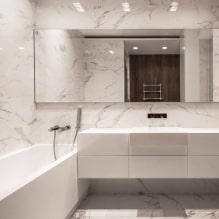 Minimalizmus a fürdőszobában: 45 fotó és tervezési ötlet-1