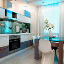 Küchendesign 10 m² - echte Fotos im Interieur und Designtipps-3