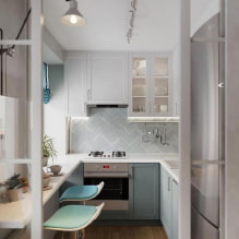 Design einer kleinen Küche 5 m² - 55 echte Fotos mit den besten Lösungen-2