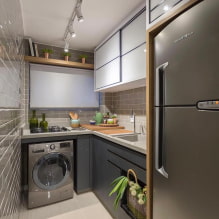 Design einer kleinen Küche 5 m² - 55 echte Fotos mit den besten Lösungen-3