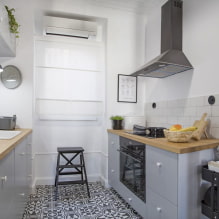 Дизајн мале кухиње 5 квадратних метара - 55 стварних фотографија са најбољим решењима-8