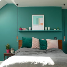 ห้องนอนในโทนสีฟ้าคราม: ความลับในการออกแบบและ 55 รูป-1