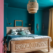 ห้องนอนในโทนสีฟ้าคราม: ความลับในการออกแบบและ 55 รูป-3