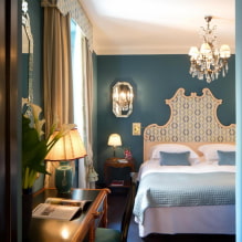 ห้องนอนในโทนสีฟ้าคราม: ความลับในการออกแบบและ 55 รูป-5