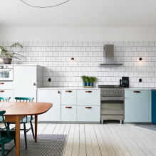 Küche ohne Oberschränke: aktuelles Design, 51 Fotos-3