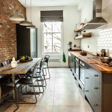 Küche ohne Oberschränke: aktuelles Design, 51 Fotos-5