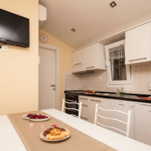 Varianten zum Aufstellen eines Fernsehers in der Küche (47 Fotos) -1