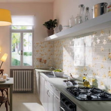 How to create a harmonious rectangular kitchen design? -1