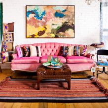 15 pinakamahusay na mga ideya para sa dekorasyon ng isang pader sa isang sala sa itaas ng isang sofa