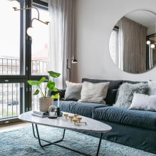 15 pinakamahusay na mga ideya para sa dekorasyon ng isang pader ng sala sa itaas ng isang sofa