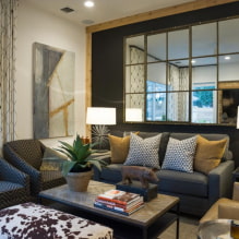 15 pinakamahusay na mga ideya para sa dekorasyon ng isang pader sa isang sala sa itaas ng isang sofa
