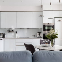 Küchendesign 14 m2 - Innenfotos und Designtipps-0