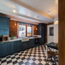 การออกแบบห้องครัว 14 m2 - ภาพถ่ายในการตกแต่งภายในและเคล็ดลับการออกแบบ-1