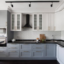 การออกแบบห้องครัว 14 m2 - ภาพถ่ายภายในและเคล็ดลับการออกแบบ-4