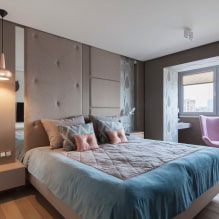 Schlafzimmergestaltung 15 m² - Tipps für Dekoration und Fotos im Innenraum-8