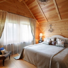 Schlafzimmergestaltung in einem Privathaus: echte Fotos und Designideen-3