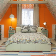 Schlafzimmergestaltung in einem Privathaus: echte Fotos und Designideen-7