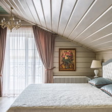 Schlafzimmergestaltung in einem Privathaus: echte Fotos und Designideen-8