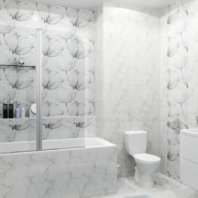 PVC panelek a fürdőszobához: előnyök és hátrányok, választott jellemzők, tervezés-4