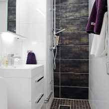 Wie schafft man ein harmonisches Design für ein schmales Badezimmer? -4