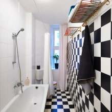 How to create a harmonious design for a narrow bathroom? -3