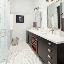 Fürdőszoba egy magánházban: fotó áttekintés a legjobb ötletekről-6