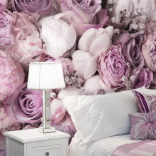Photo wallpaper in the bedroom - a selection of ideas in the interior-8